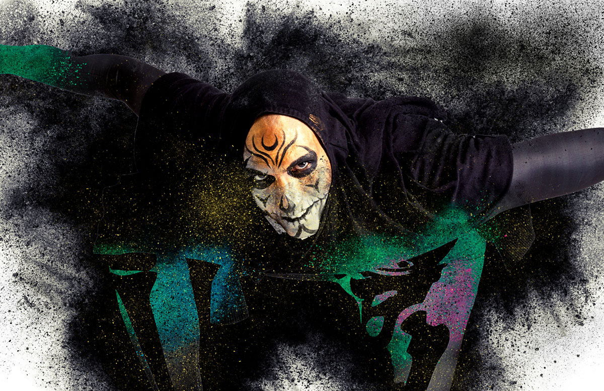 Artista y escena del musical Anura